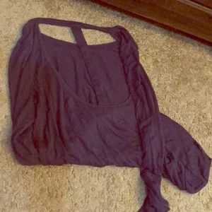 Open back long sleeve workout shirt